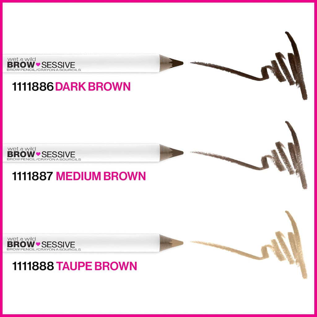 Brow-Sessive Brow Pencil, Ultra-Precise Dual Ended Spoolie Brush for Perfect Buidlable Blendable Shaping, Natural Lasting Shades for Every Brow, Cruelty-Free & Vegan - Taupe(Packaged)