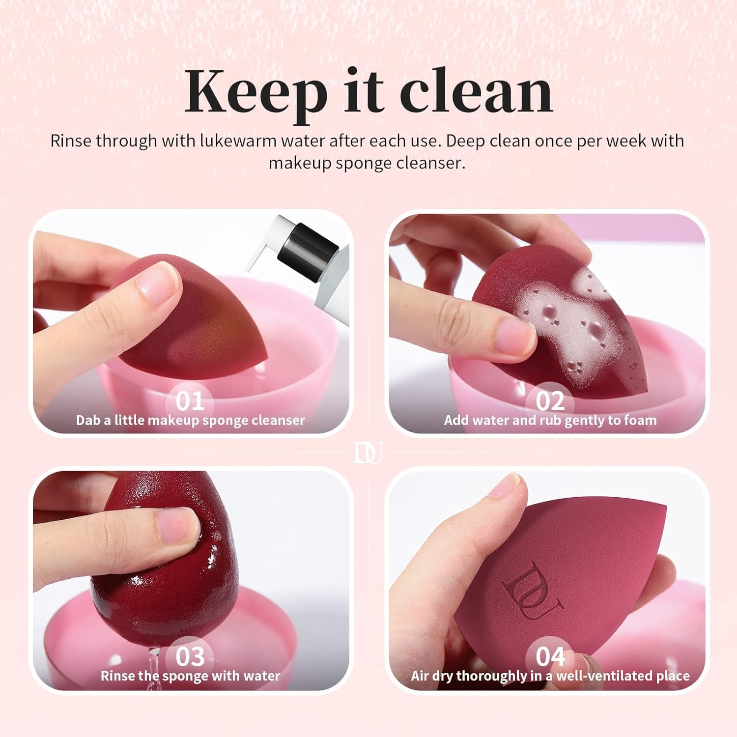 Makeup Sponges Makeup Blender Sponge for Blending Liquid Foundations, Powders and Creams