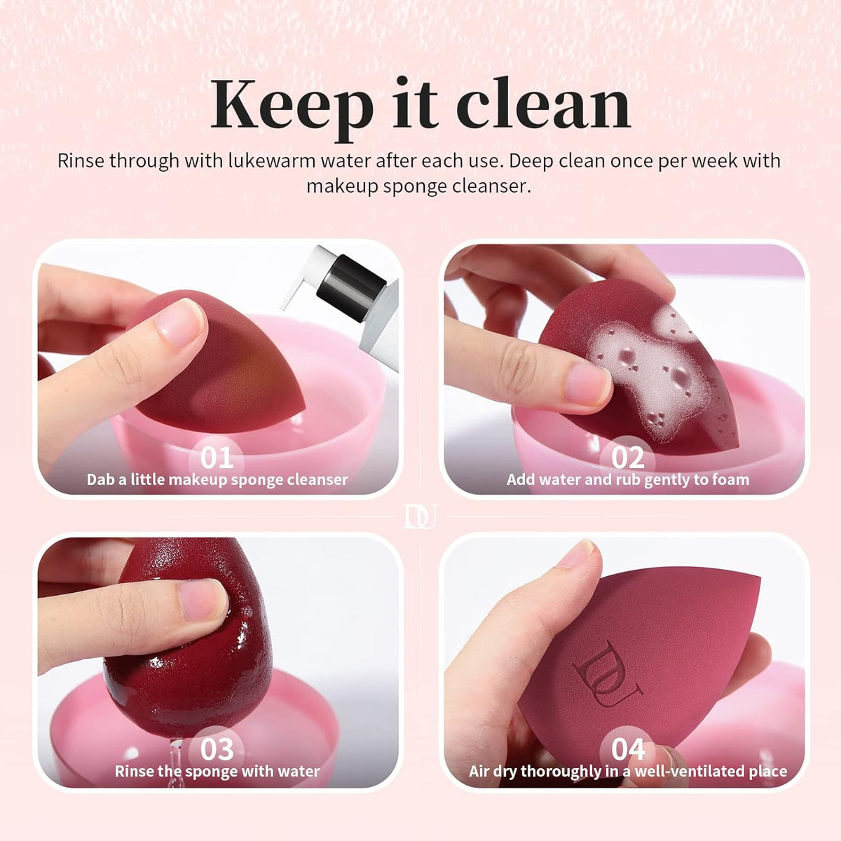 Makeup Sponges Makeup Blender Sponge for Blending Liquid Foundations, Powders and Creams