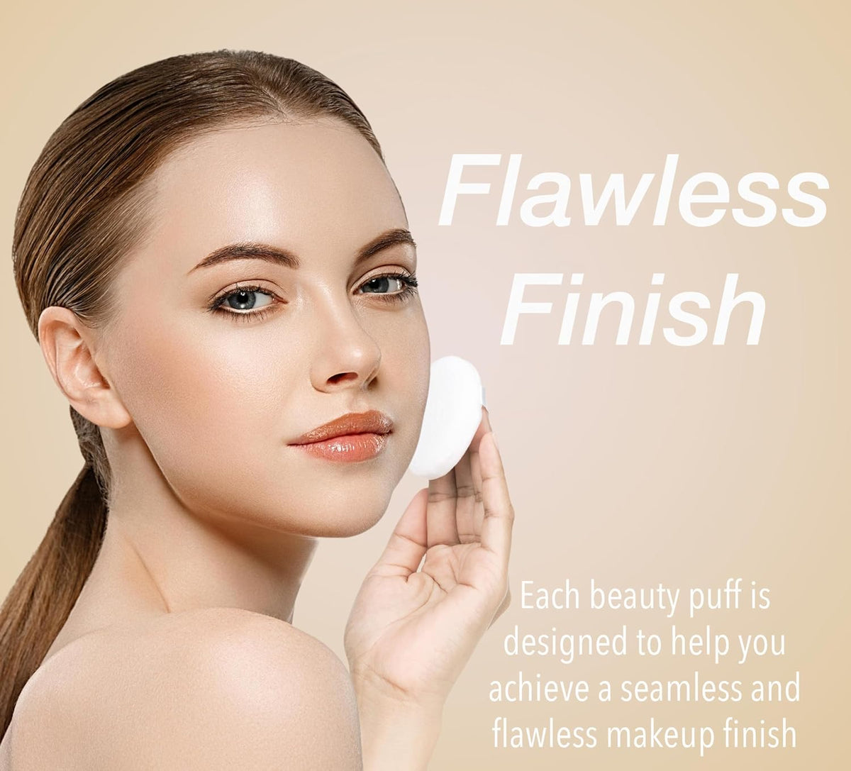 8Pc round Beauty Buff Blender Set - Flawless Finish Makeup Sponges