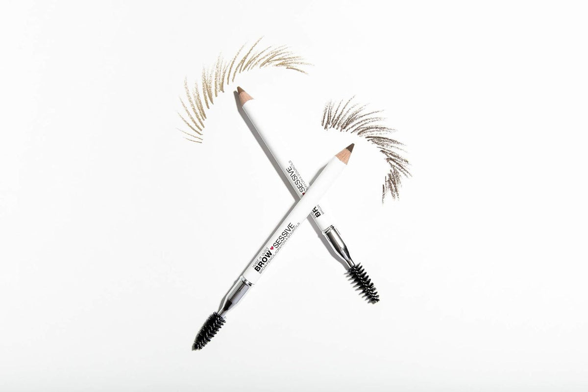 Brow-Sessive Brow Pencil, Ultra-Precise Dual Ended Spoolie Brush for Perfect Buidlable Blendable Shaping, Natural Lasting Shades for Every Brow, Cruelty-Free & Vegan - Taupe(Packaged)