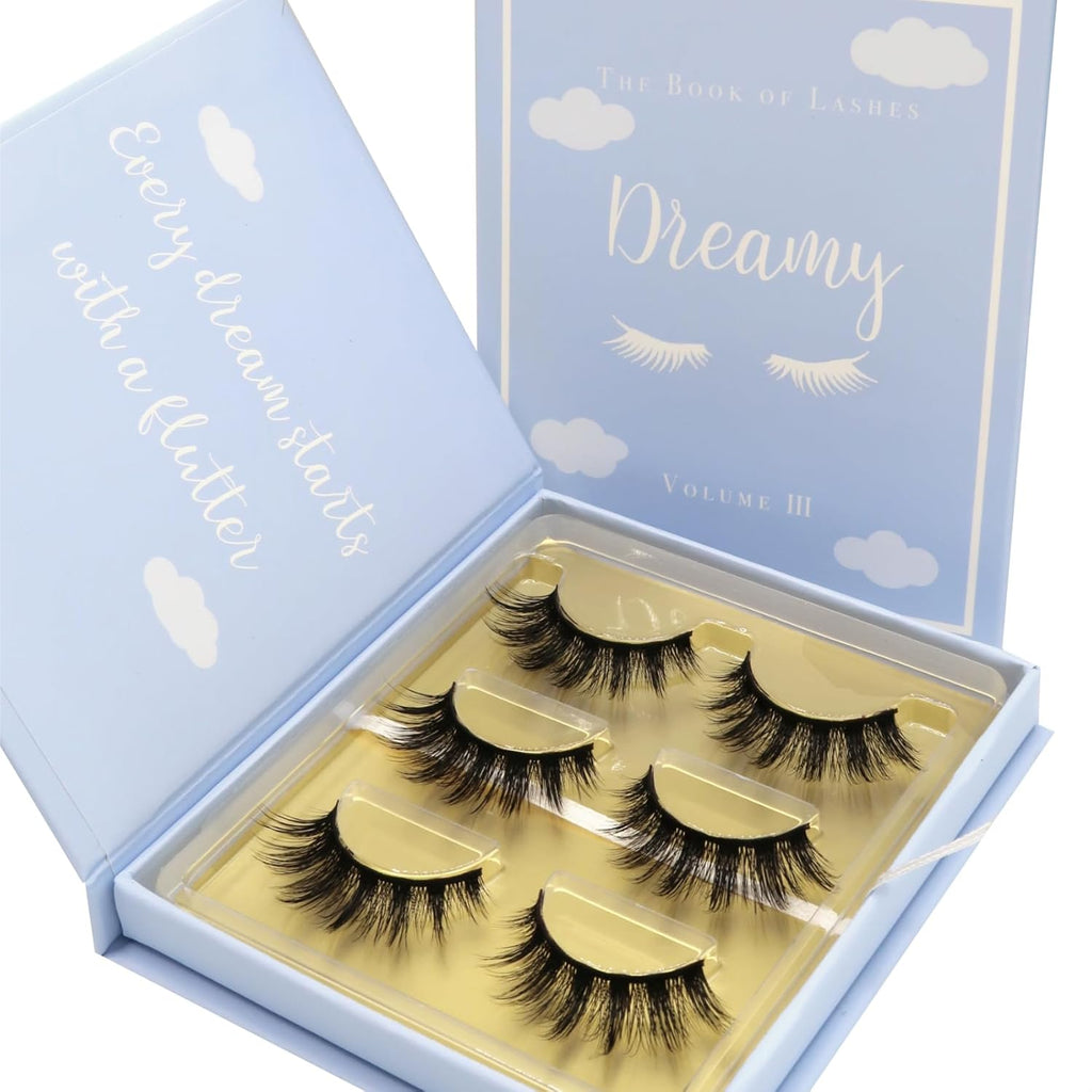 Volume 3 Dreamy - (Reusable False Eyelashes) - (Cruelty Free) - (3 Pairs)