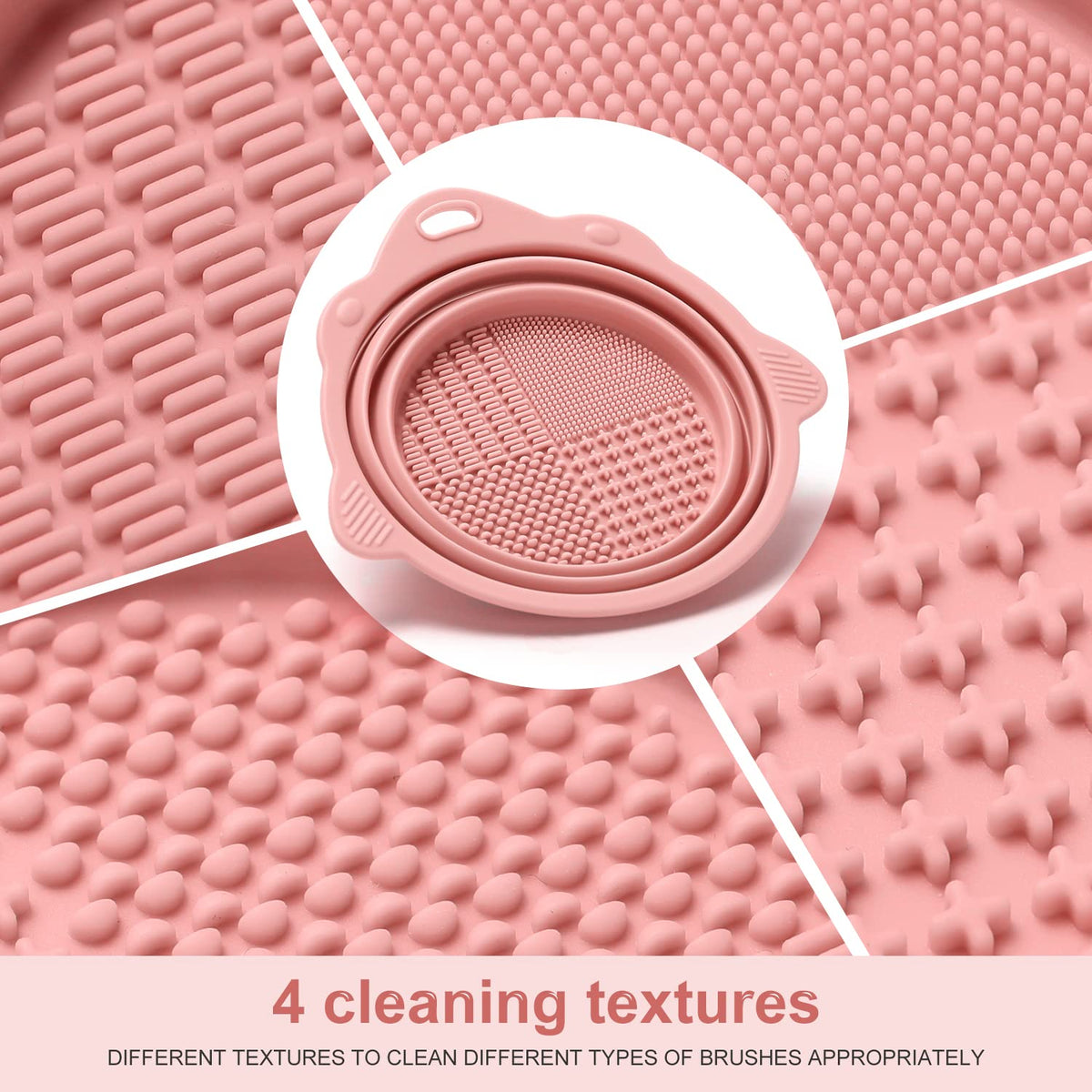 Foldable Silicone Makeup Brush Cleaner Bowl