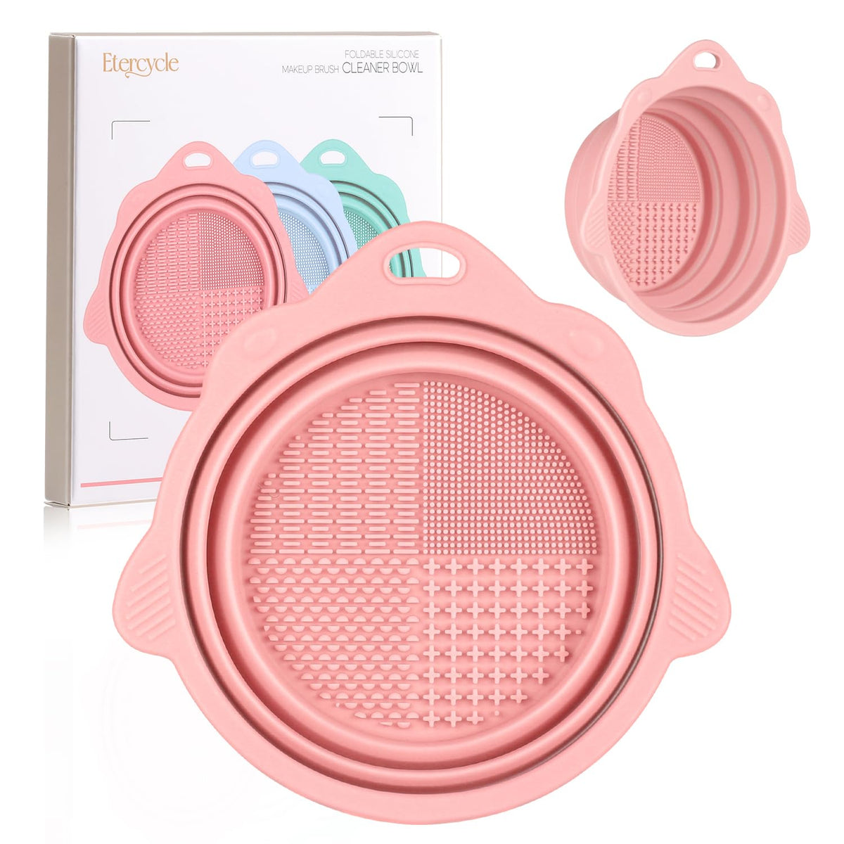 Foldable Silicone Makeup Brush Cleaner Bowl