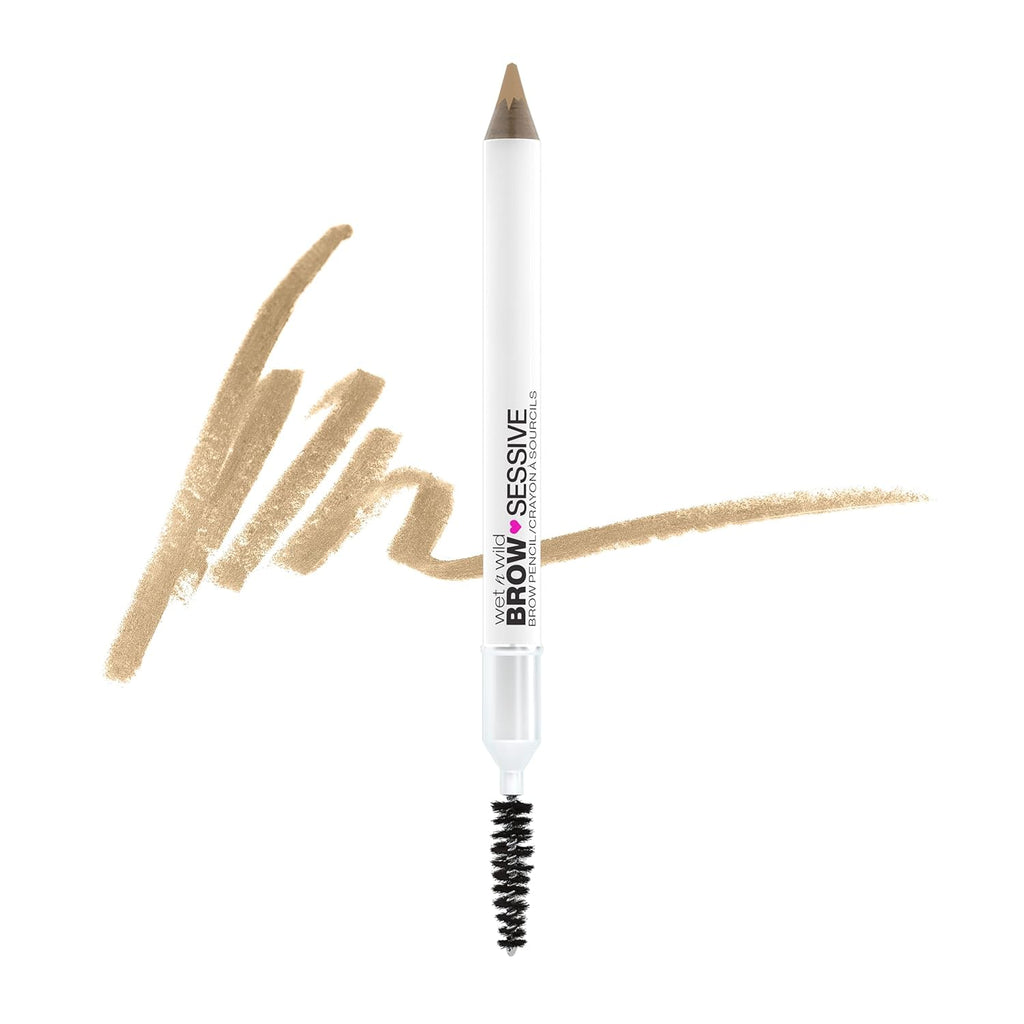 Brow-Sessive Brow Pencil, Ultra-Precise Dual Ended Spoolie Brush for Perfect Buidlable Blendable Shaping, Natural Lasting Shades for Every Brow, Cruelty-Free & Vegan - Taupe(Packaged)